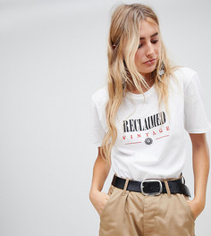 Футболка с логотипом Reclaimed Vintage-Белый