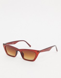 Коричневые квадратные солнцезащитные очки Jeepers Peepers-Коричневый