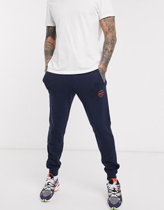 Темно-синие трикотажные джоггеры с логотипом Jack & Jones Originals-Темно-синий