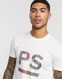 Белая узкая футболка с принтом черепов PS Paul Smith-Белый