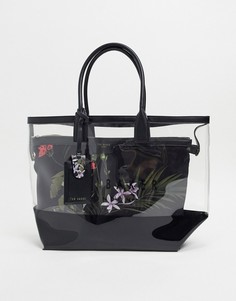 Черная прозрачная сумка-шоппер Ted Baker-Черный