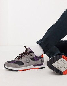 Серые замшевые кроссовки Timberland-Серый