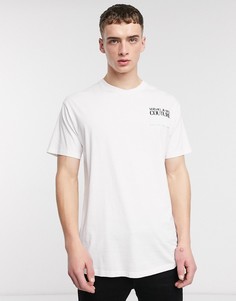 Белая футболка с логотипом на спине Versace Jeans Couture-Белый