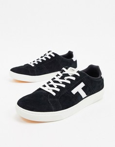 Черные замшевые кроссовки Toms-Черный
