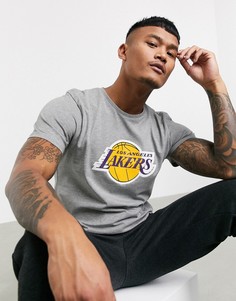Серая футболка New Era NBA Los Angeles Lakers-Серый