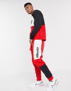 Красные джоггеры с манжетами Nike Air-Красный