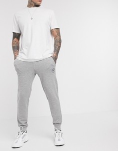 Светло-серые джоггеры с нашивкой‑логотипом Jack & Jones Originals-Серый