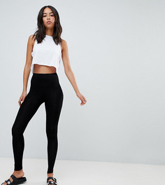 Черные леггинсы с завышенной талией ASOS DESIGN Tall-Черный