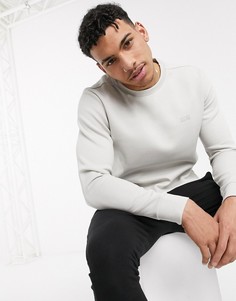 Свитшот с круглым вырезом BOSS Athleisure-Бежевый