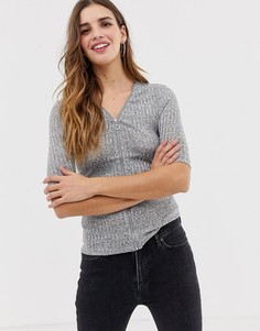 Топ с молнией QED London-Серый