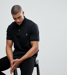 Поло черного цвета из ткани пике с логотипом Polo Ralph Lauren Big & Tall-Черный