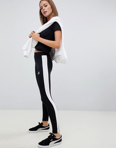 Черные классические леггинсы с логотипом Puma-Черный