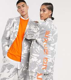 Oversized-пиджак с принтом COLLUSION Unisex-Мульти