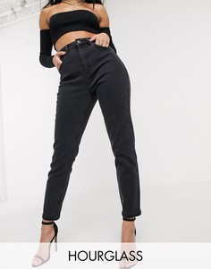 Узкие черные джинсы с завышенной талией в винтажном стиле ASOS DESIGN Hourglass-Черный