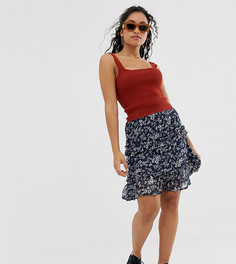 Свободная юбка с цветочным принтом Vero Moda Petite-Мульти