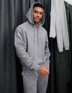 Oversized-худи серого цвета от комплекта ASOS DESIGN-Серый