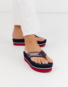 Сандалии на плоской платформе Tommy Jeans-Темно-синий