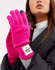 Вязаные перчатки с логотипом Opening Ceremony-Розовый