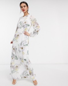 Платье макси с кружевной отделкой Ted Baker-Розовый