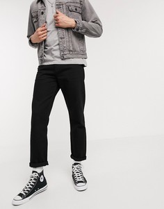 Черные прямые джинсы до щиколотки ASOS DESIGN-Черный