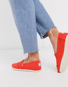 Красные летние туфли Toms-Красный