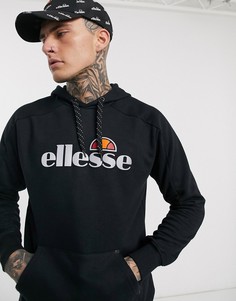 Худи черного цвета со светоотражающим логотипом ellesse Arti-Черный