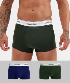 Набор из 2 хлопковых боксеров-брифов Calvin Klein-Мульти