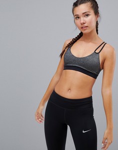 Бюстгальтер с легким блеском Nike Training-Серебряный