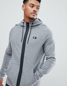 Худи серого цвета на молнии Nike modern 832166-091-Серый