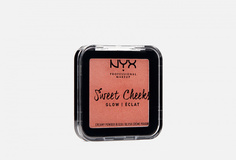 Сияющие прессованные румяна для лица Nyx Professional Makeup