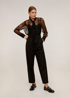 Блузка из кружева с цветочным узором - Lacilace Mango