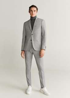 Костюмный пиджак super slim-fit в клетку - Paulo Mango