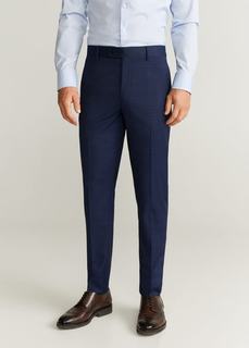 Костюмные брюки slim fit в клетку - Brasilia Mango