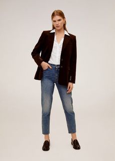 Рубашка slim-fit из хлопка - Strechi-n Mango