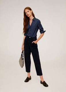 Рубашка slim-fit из хлопка - Strechi-n Mango