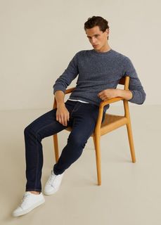 Джинсы Tim slim fit с легким эффектом стирки - Tim5 Mango