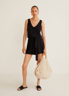 Короткий комбинезон со шнуром - Monik Mango