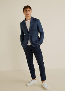 Пиджак slim fit 100% лен - Bislave Mango