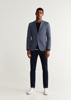 Пиджак slim fit в мелкую полоску - Carducci Mango