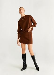 Трикотажная мини-юбка - Vintage Mango