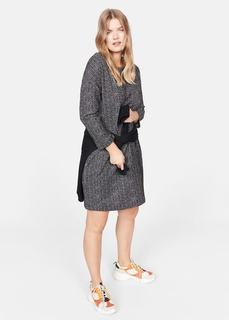 Фактурное платье с принтом - Wanda Mango