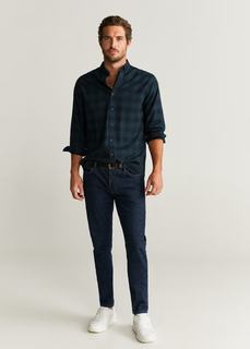 Фланелевая рубашка regular fit в клетку - Claude Mango