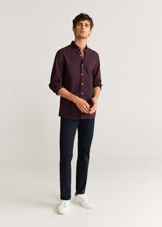 Рубашка slim fit в клетку виши - Vichy Mango