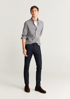 Рубашка slim fit в клетку виши - Vichy Mango