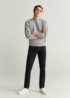 Брюки в стиле джинсов slim fit из саржи - Pisa6 Mango