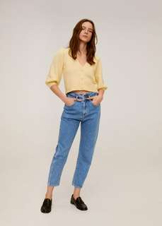 Джинсы slouchy с эластичным поясом - Slouchy Mango