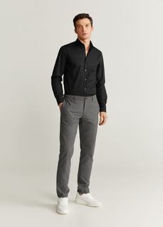 Рубашка slim fit из хлопка - Play Mango