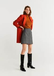 Мини-юбка в клетку - Chic Mango