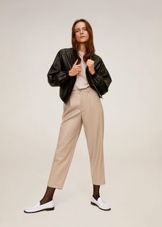 Укороченные брюки relaxed fit - Fausto Mango