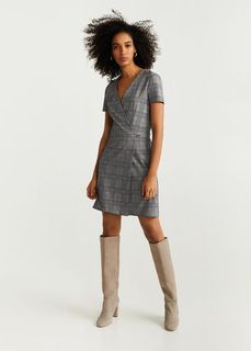 Платье в шотландскую клетку - Jaquie2 Mango